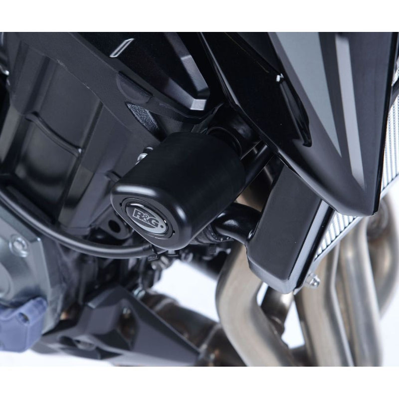 Load image into Gallery viewer, R&amp;G Racing White Aero Style Crash Protection Bobbins For 2017-2024 Kawasaki Z900 ZR900
