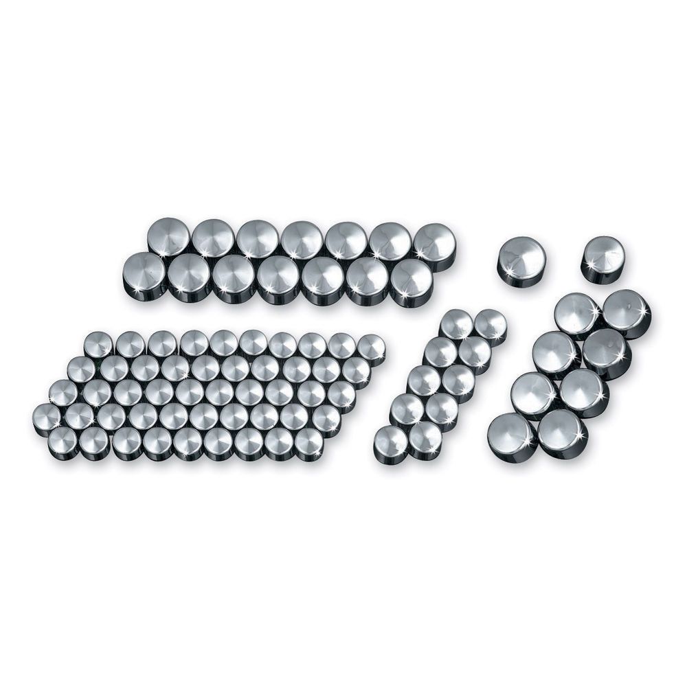 Kuryakyn Chrome Shiny Kool Kaps Hot Bolt Covers Toppers Harley Evo Big Twin Cam