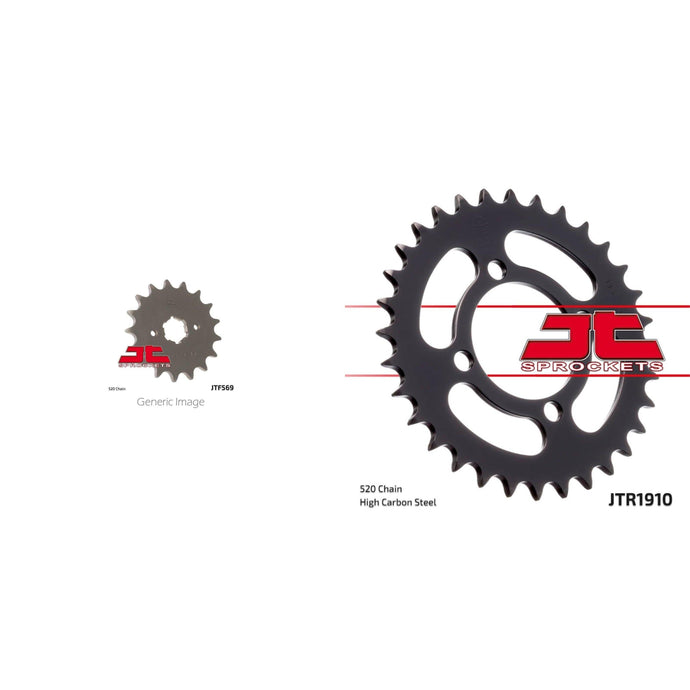 Front & Rear Steel Sprocket Kit for ATV/UTV YAMAHA YFA1 Breeze 125 1991-2004