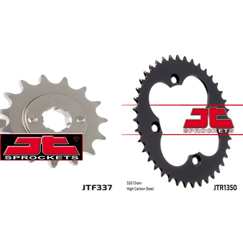 Load image into Gallery viewer, Front &amp; Rear Sprocket Kit for HONDA TRX250 R 86-87 JT Sprockets
