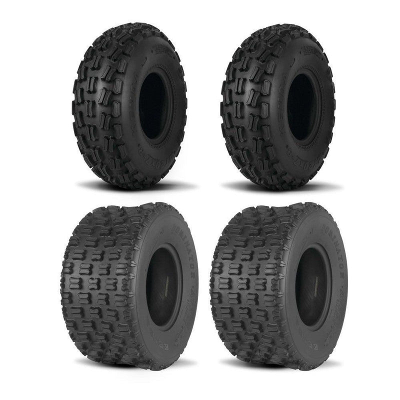 Load image into Gallery viewer, Kenda Set of Two K300 Dominator Tires (4 Ply) [20x7-8] And Two (4 Ply) [22x11-8] Tires
