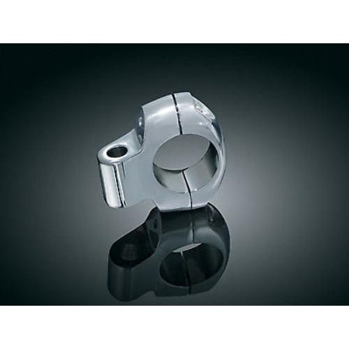 Load image into Gallery viewer, KURYAKYN CHROME 1-1/4 INCH UNIVERSAL ACCESSORY HANDLEBAR MOUNT CLAMP HARLEY 1468

