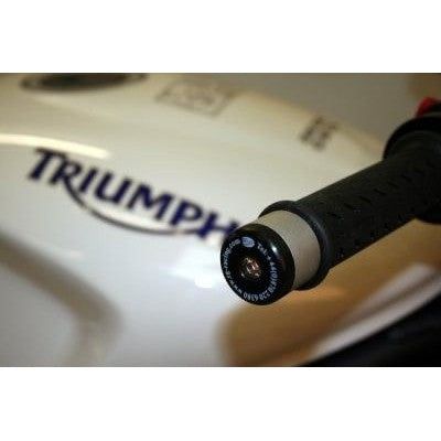 Load image into Gallery viewer, R&amp;G Racing Black Bar End Sliders For 1997-1998 Triumph Daytona T595
