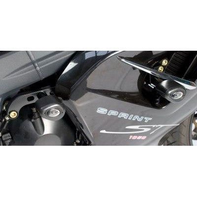 Load image into Gallery viewer, R&amp;G Racing Black Aero Style Crash Protection Bobbins For 2011-2012 Triumph Sprint GT
