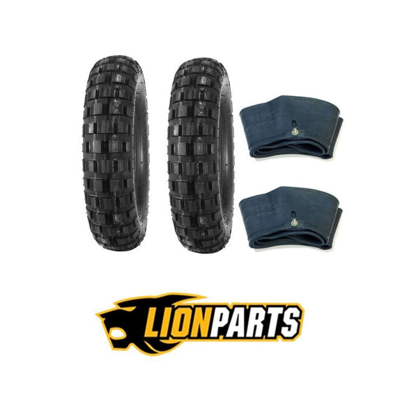 Load image into Gallery viewer, Bridgestone 4.00-10 Trail Wing Tires With Kenda Tubes For Honda CT70 1970-1982

