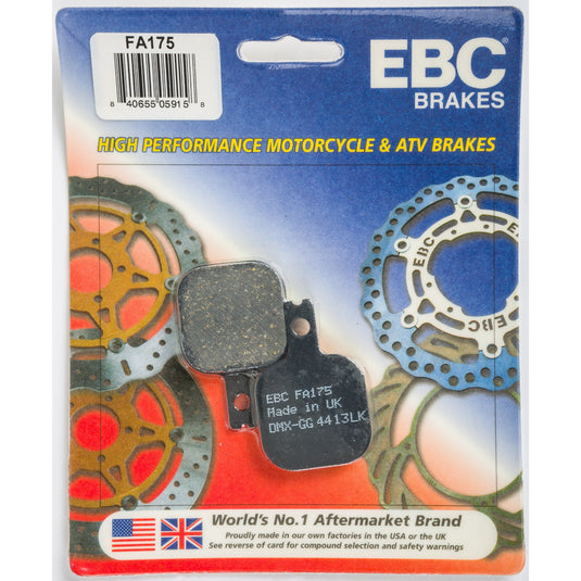 EBC 1 Pair Premium SFA Organic OE Replacement Brake Pads MPN FA175