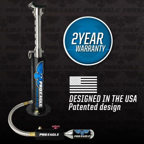 Load image into Gallery viewer, Pro Eagle Phoenix CO2 Silver Off Road/UTV/Xtreme Vehicles Air Jack AJX1SIL

