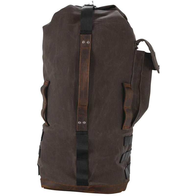 Load image into Gallery viewer, Burly Brand Voyager Sissy Bar Backpack Dark Oak - B15-1013D
