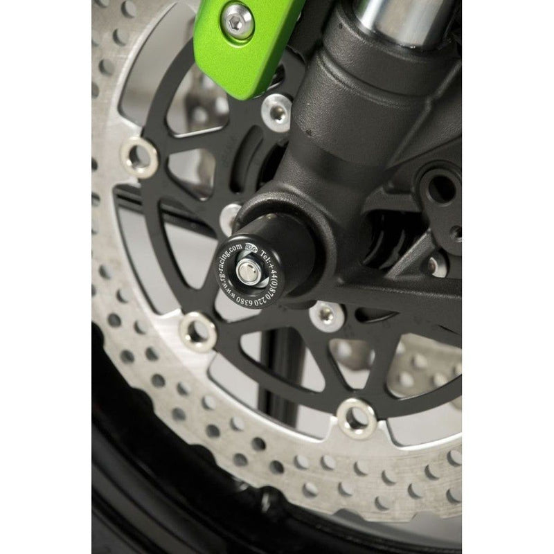 Load image into Gallery viewer, R&amp;G Racing Black Fork Protectors For 2013-2014 Kawasaki Versys 650 KLE650C
