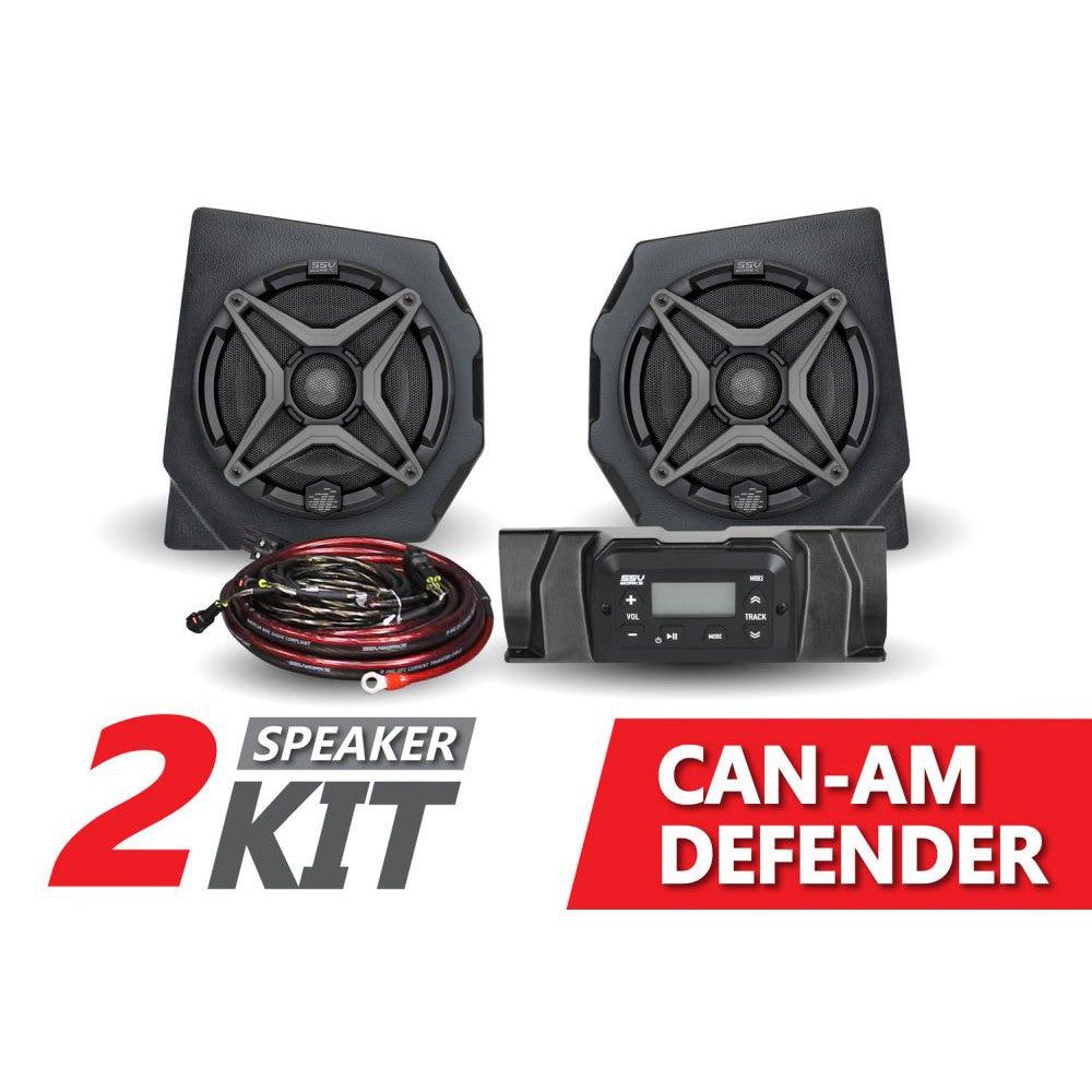 SSV Works 2 Speaker Audio Kit For Can-Am Defender HD10 2016-2022 DF-2A