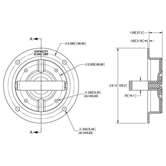 Recessed Heavy Duty Tie Down Ring