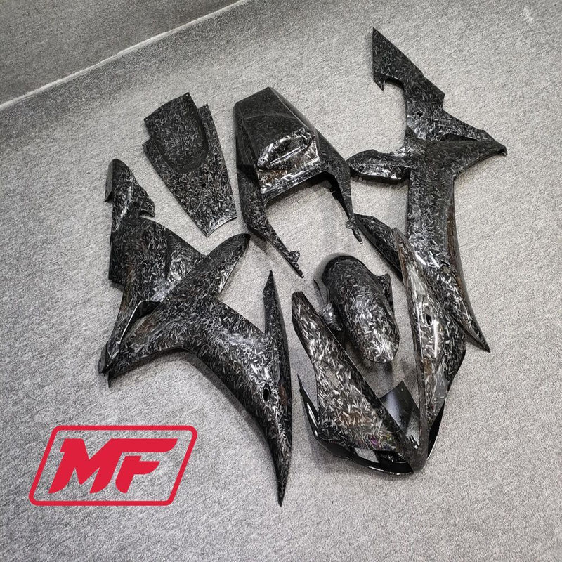 Load image into Gallery viewer, Monster Fairings Full Kit Yamaha R1 02-03 Forged Carbon Fiber Style + Windshield + Gas Tank Cover
