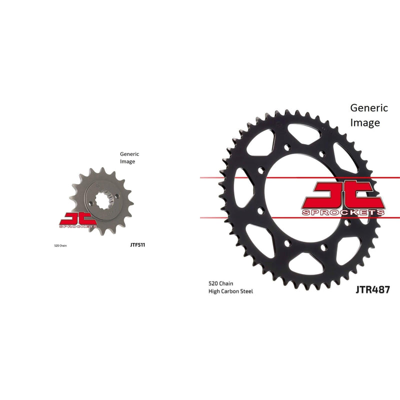 Load image into Gallery viewer, Front and Rear Steel Sprocket Kit for OffRoad KAWASAKI KL650B Tengai 1990-1991
