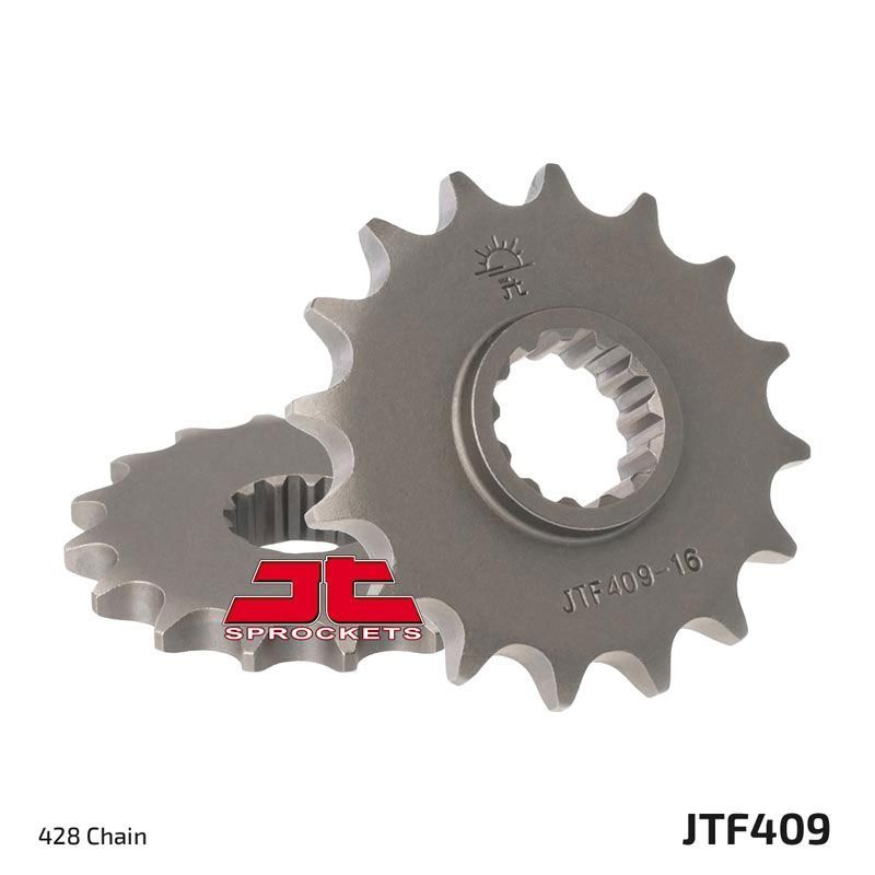 Load image into Gallery viewer, JT Sprockets Front Steel Countershaft Sprocket 14 Tooth 14T 428 Chain JTF409.14
