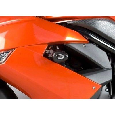 Load image into Gallery viewer, R&amp;G Racing Black Aero Style Crash Protectors For 2009-2010 Kawasaki ER-6N
