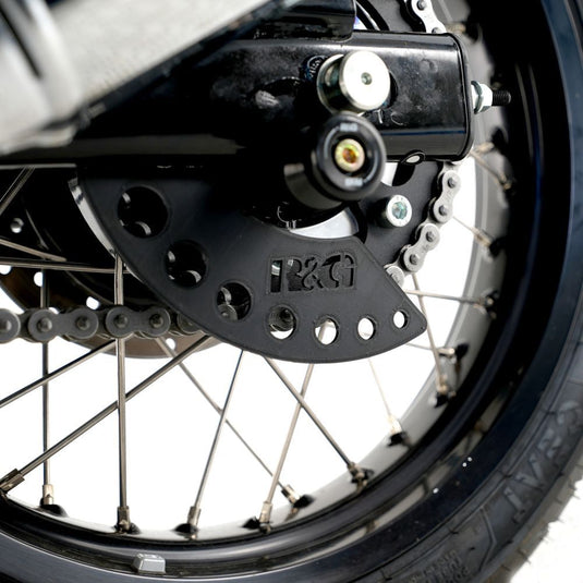 R&G Racing Black Toe Chain Guards For 2019-2023 Royal Enfield Continental GT 650