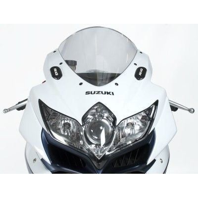 R&G Racing Black Mirror Delete Blanking Plates For 2006-2010 Suzuki GSXR600