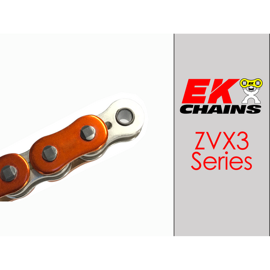 EK 525-ZVX3 Motorcycle Drive Chain (Specify Links and Color) Rivet Master Link