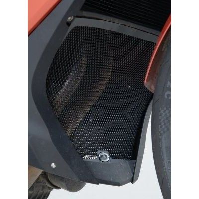 Load image into Gallery viewer, R&amp;G Racing Black Downpipe Grill For 2013-2018 BMW F800GT DG0017BK
