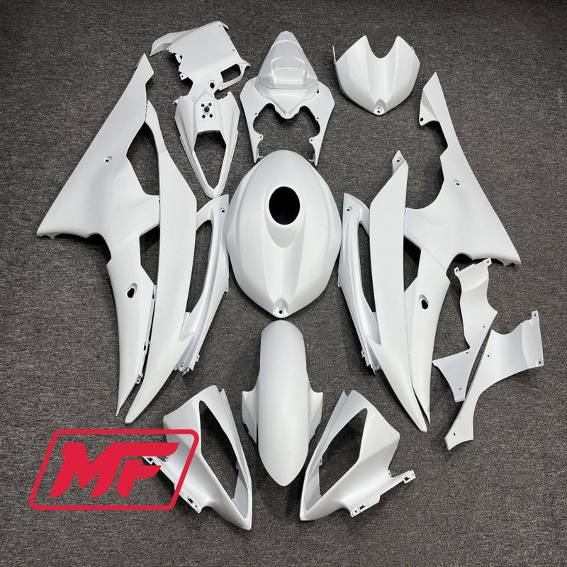Load image into Gallery viewer, Monster Fairings Full Kit Yamaha R6 08-16 Matte White + Windshield + Gas Tank Cover
