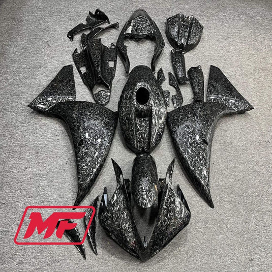 Monster Fairings Full Kit Yamaha R1 09-11 Forged Carbon Fiber Style + Windshield + Gas Tank Cover