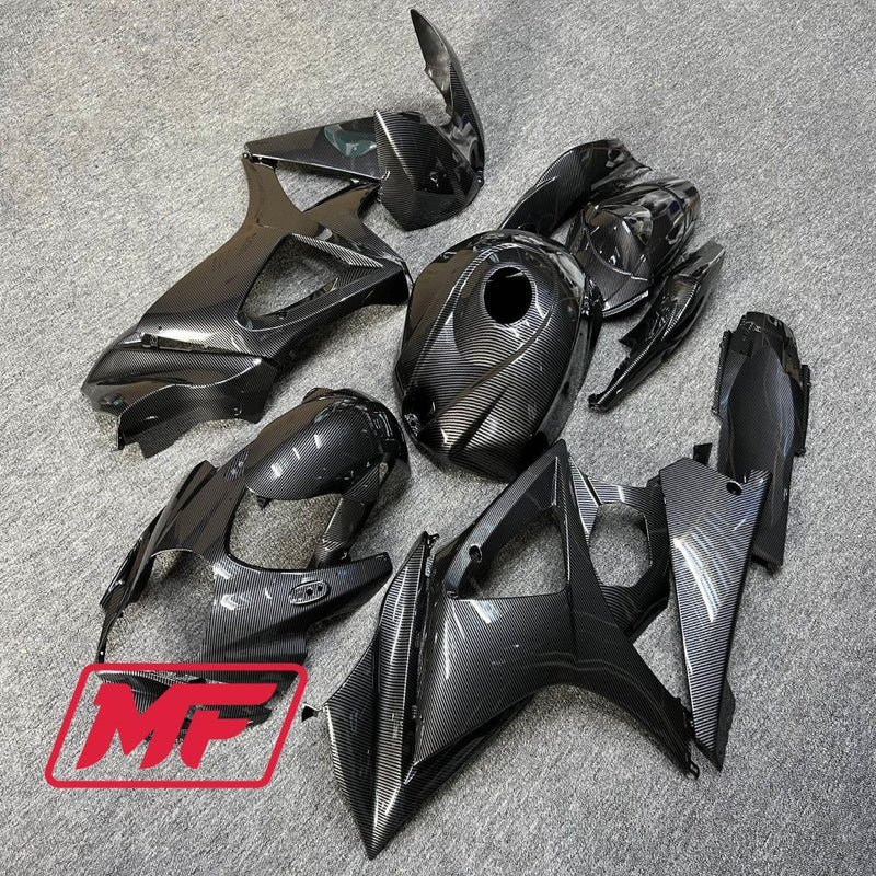 Load image into Gallery viewer, Monster Fairings Full Kit Suzuki GSXR1000 07-08 Carbon Fiber Style + Windshield + Gas Tank Cover
