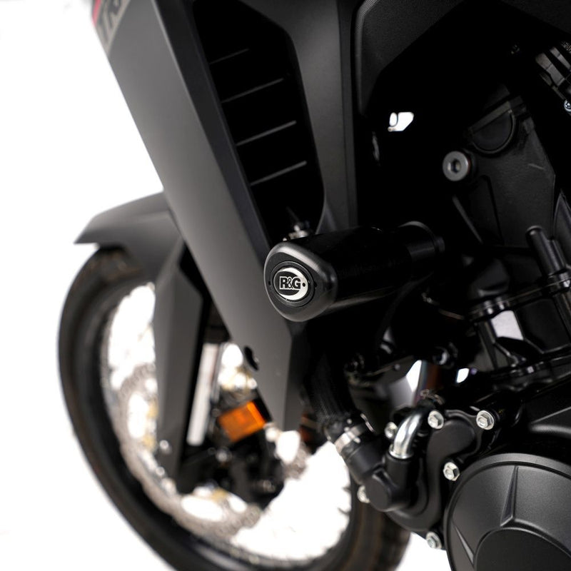 Load image into Gallery viewer, R&amp;G Racing Black Aero Style Crash Protection Bobbins For 2023-2024 Honda Transalp XL750

