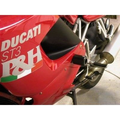 Load image into Gallery viewer, R&amp;G Racing Black Classic Style Crash Protectors For 2004-2007 Ducati ST3
