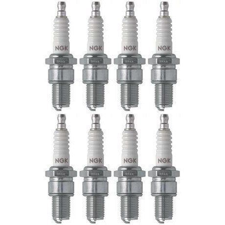 Set of 8 NGK Standard Spark Plugs for Kawasaki KX125-E 1987-1986 Engine 125cc
