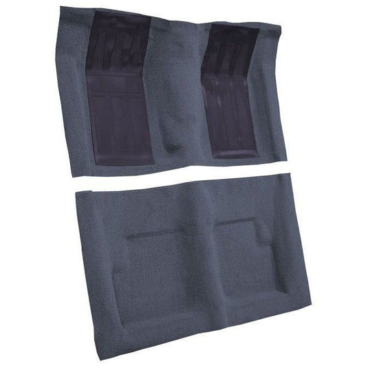 ACC Replacement Carpet Kit For 1971 Ford Torino GT 2DR Convertible 4spd with 2 Bright Blue Inserts - CHOOSE COLOR