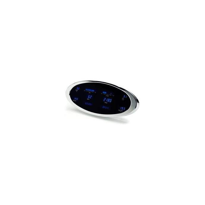 6-Gauge Ion VFD System Chrome - Blue