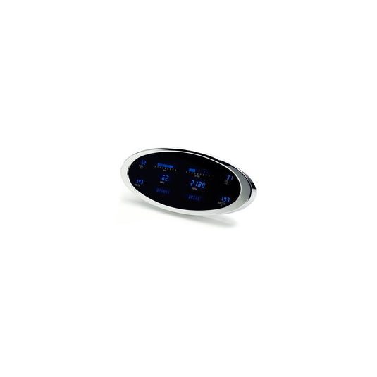 6-Gauge Ion VFD System Chrome - Blue