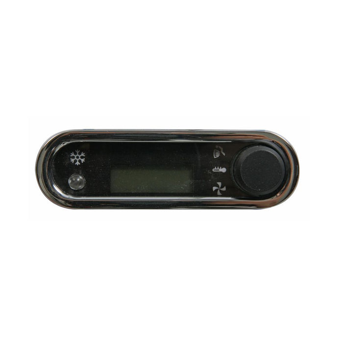 DCC Digital Climate Control - Vintage Air Gen IV - VFD3 Style - Vertical Chrome, Blue Display