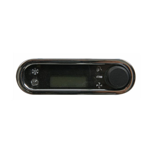 DCC Digital Climate Control - Vintage Air Gen IV - VFD3 Style - Vertical Chrome, Blue Display