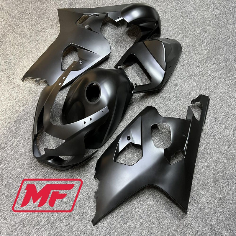 Load image into Gallery viewer, Monster Fairings Full Kit Suzuki GSXR600-750 04-05 Matte Black + Windshield + Gas Tank Cover

