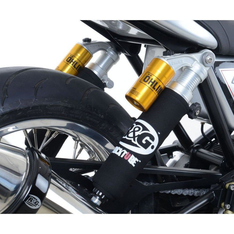 Load image into Gallery viewer, R&amp;G Racing Black Shocktube Shock Protector Set For 2013-2014 Honda CB1100
