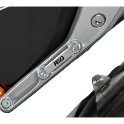 Load image into Gallery viewer, R&amp;G Racing Silver Rear Foot Rest Delete Blanking Plates BLP0021SI
