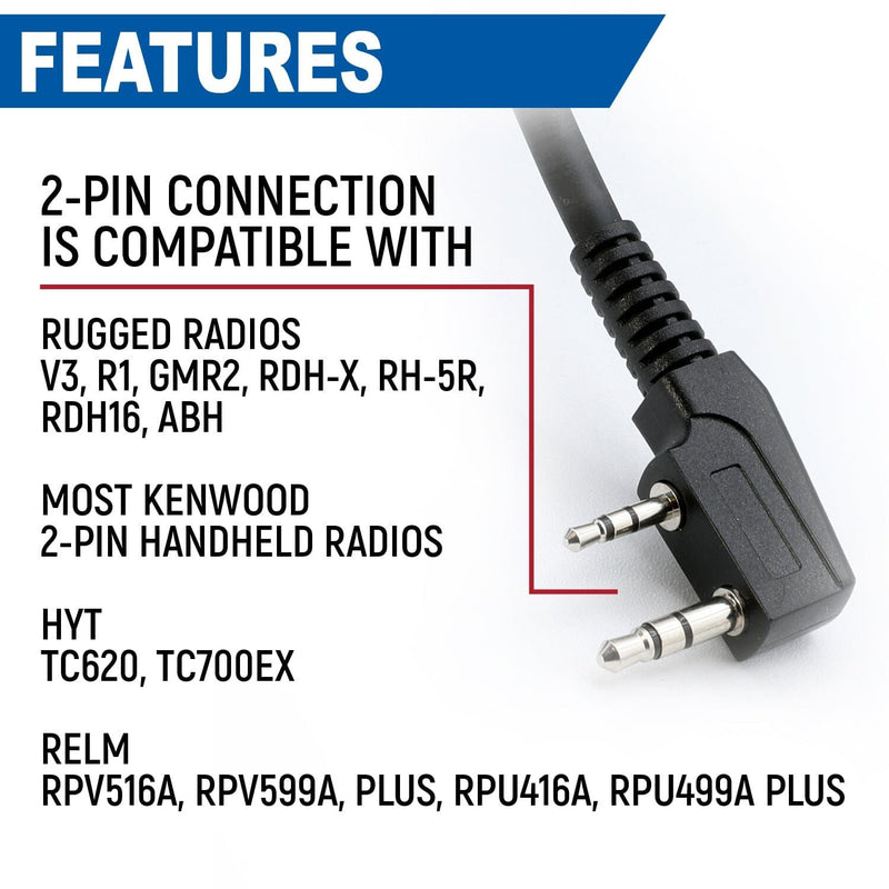 Load image into Gallery viewer, Rugged Radios Hand Speaker Mic Waterproof for Handheld Radios HM-RH
