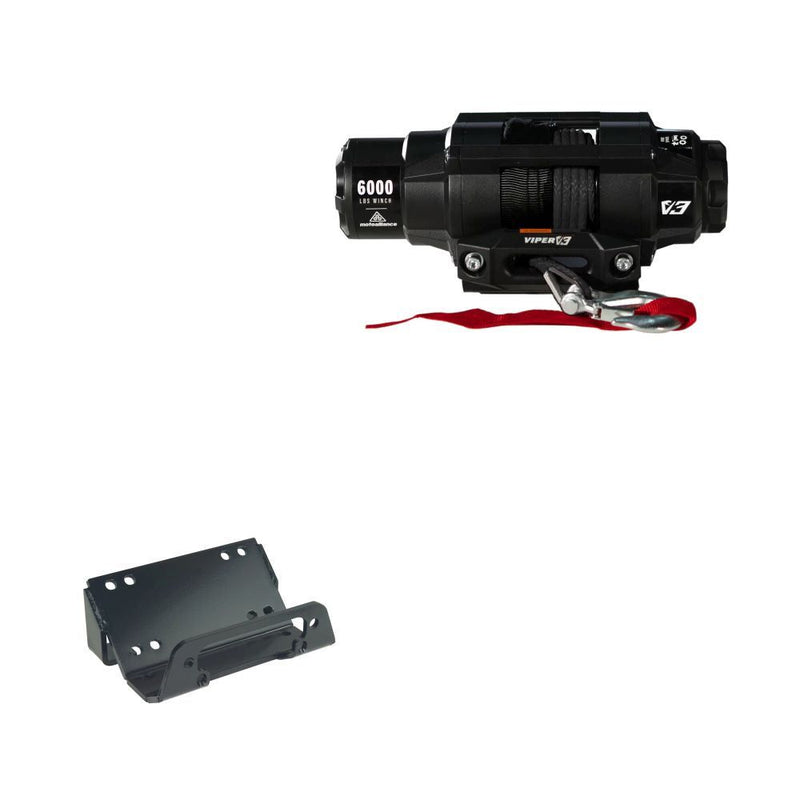 Load image into Gallery viewer, Viper 6000lbs V3 Winch Black Rope With Mount For Kawasaki Teryx4 750 2012-2020
