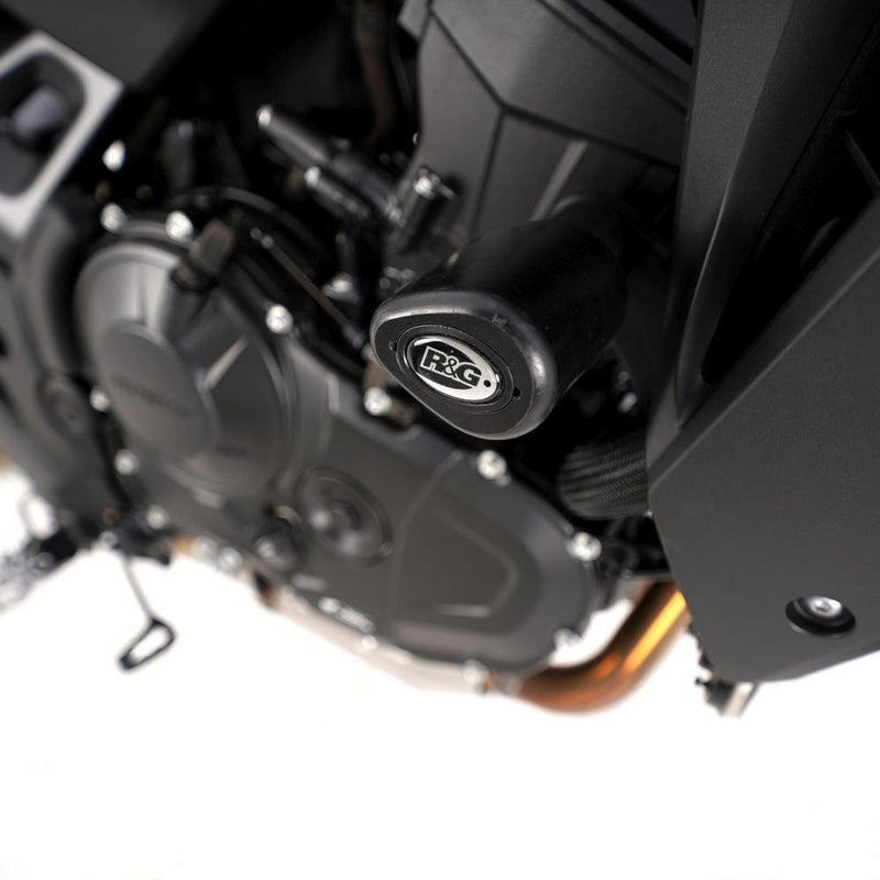Load image into Gallery viewer, R&amp;G Racing Black Aero Style Crash Protection Bobbins For 2023-2024 Honda Transalp XL750
