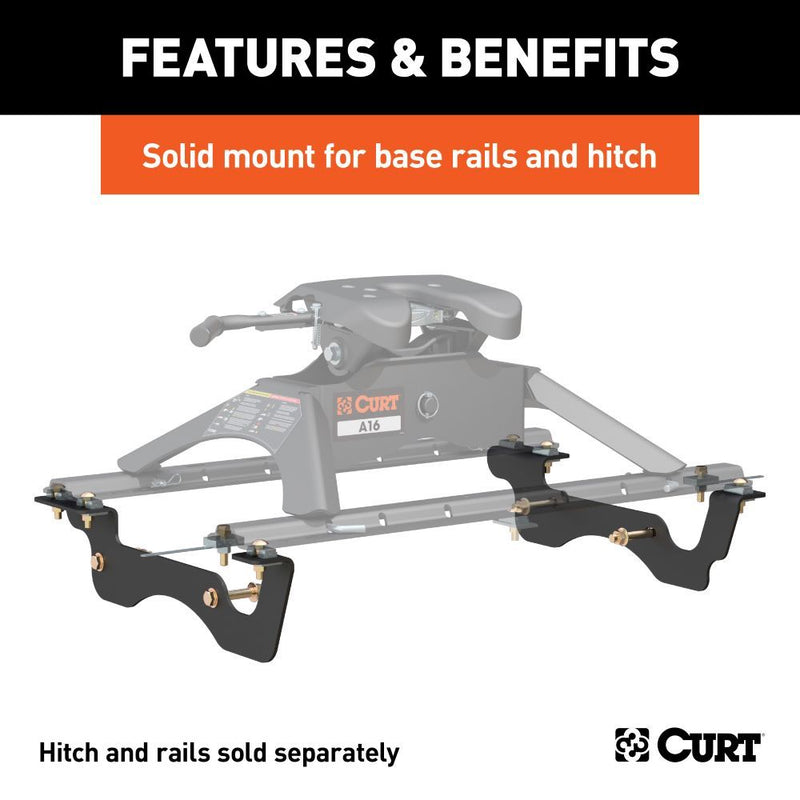 Load image into Gallery viewer, Custom 5th Wheel Standard Rail Style Frame Brackets fits Select Ford F-250SD, F-350SD and F-450SD Pickup (no Cab &amp; Chassis models)
