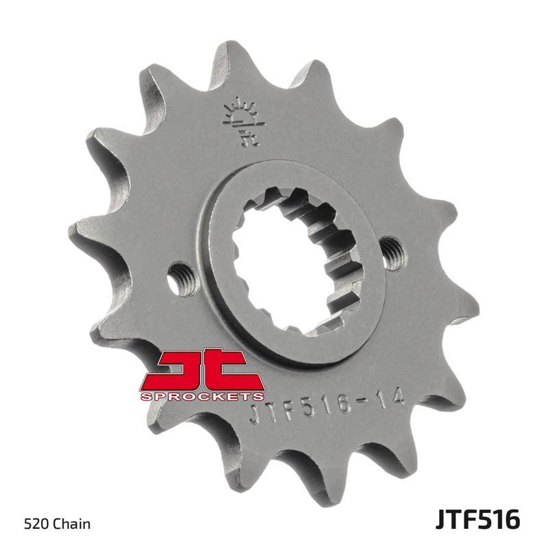 Load image into Gallery viewer, JT Sprockets Front Steel Countershaft Sprocket 14 Tooth 14T 520 Chain JTF516.14
