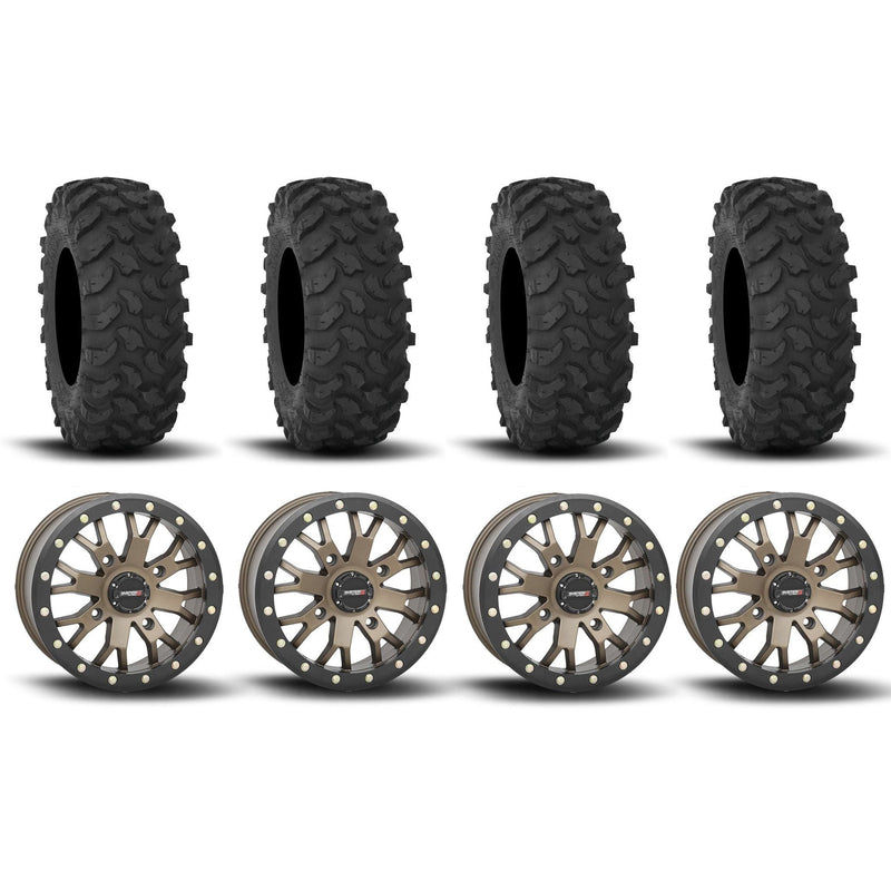 Load image into Gallery viewer, System 3 SB-4 Beadlock Bronze 15" Wheels And XTR370 Tires [30x10-15]
