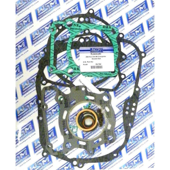 WSM Complete Gasket Kit For Kawasaki 250 KLX 94-96 25-750