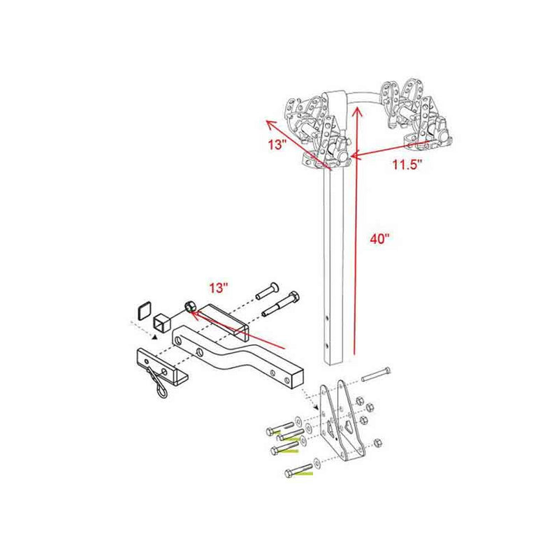 Load image into Gallery viewer, Swagman (63360) Trailhead 2, Hitch Mounted Two Arm 2-Bike Rack
