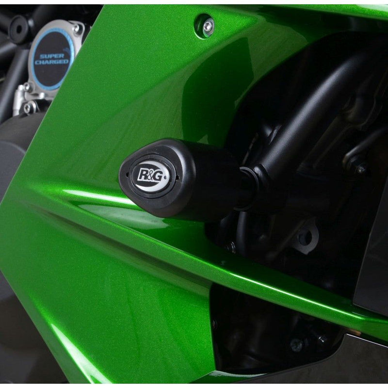 Load image into Gallery viewer, R&amp;G Racing Black Aero Style Crash Protection Bobbins For 2018-2022 Kawasaki Ninja H2 SX SE ZX1000
