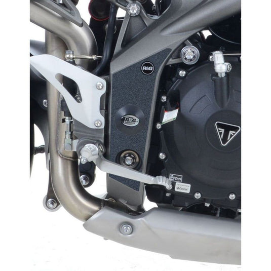 R&G Racing Black Boot Guard Kit For 2011-2012 Triumph Speed Triple