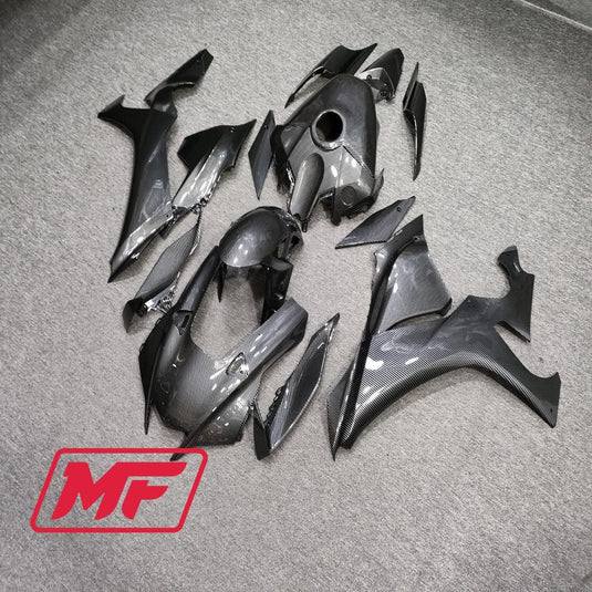Monster Fairings Full Kit Yamaha R1 20-23 Carbon Fiber Style + Windshield + Gas Tank Cover