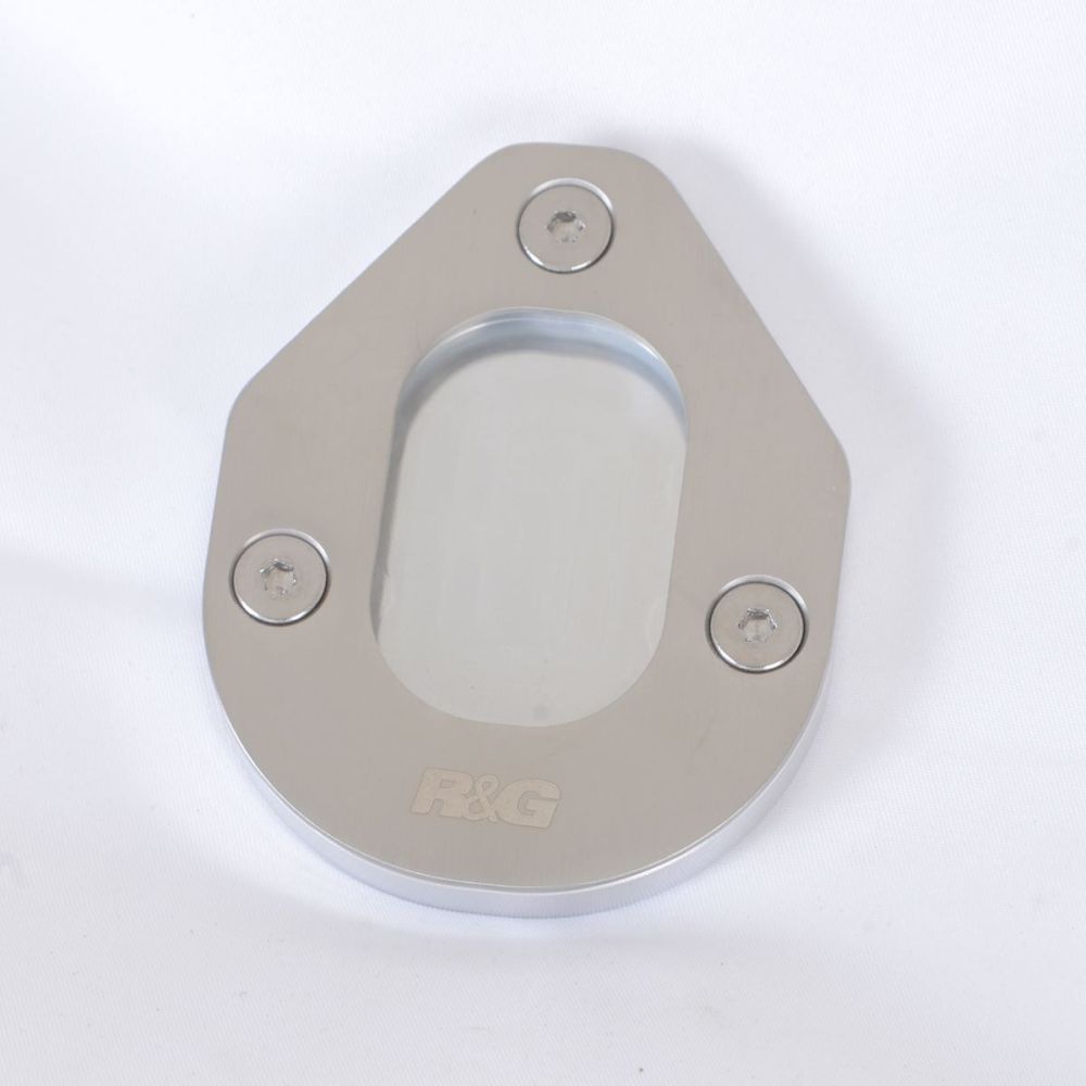 R&G Racing Silver Kickstand Shoe For 2013-2018 Aprilia Caponord 1200