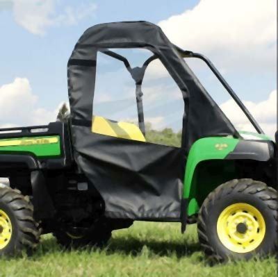 Load image into Gallery viewer, Falcon Ridge Black Canvas Soft Roll-Away Doors With Zipper For John Deere Gator 2012-2022
